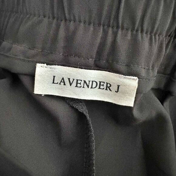 LAVENDER J x BOUTIQUE | Black Slacks Pleated Wide Leg Y2K Trousers | Size XL - Picture 6 of 8